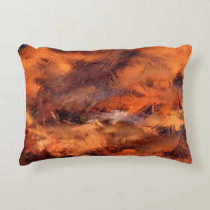 Leaves Under Ice Decorative Cushion