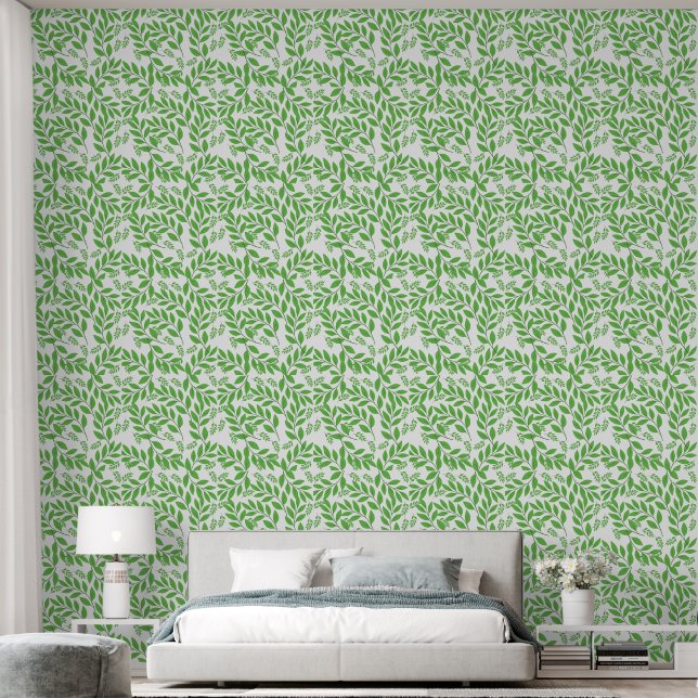 leaves wallpaper (Bedroom)