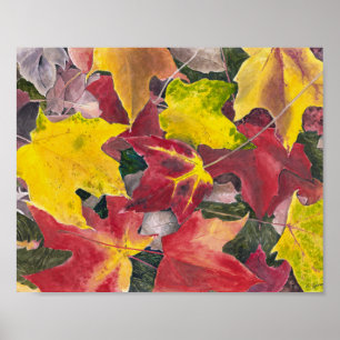 Leaves Watercolor Art Print