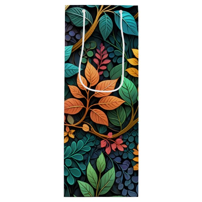 Leaves Wine Gift Bag (Front)