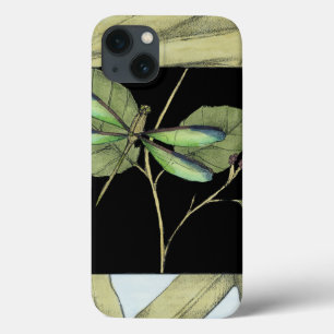 Leaves with Dragonfly Inset by Jennifer Goldberger iPhone 13 Case