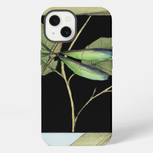 Leaves with Dragonfly Inset by Jennifer Goldberger iPhone Case