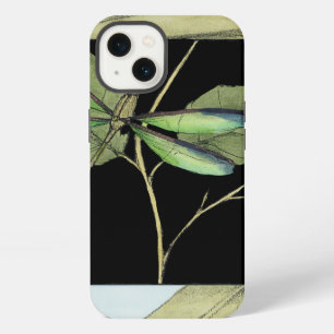 Leaves with Dragonfly Inset by Jennifer Goldberger iPhone Case