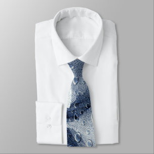 Leaves with Raindrops  Tie