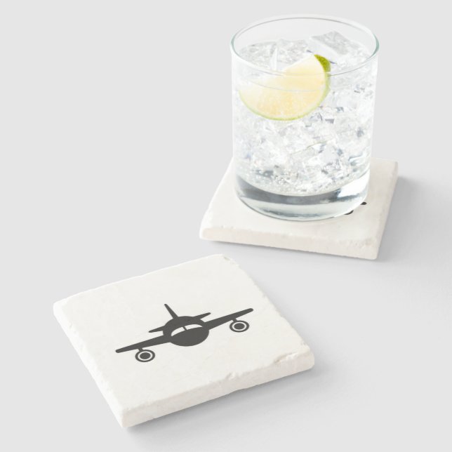 Leavin' on a Jet Plane - Stone Coaster (Side)