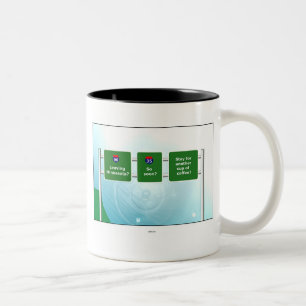 Leaving Minnesota? Two-Tone Coffee Mug