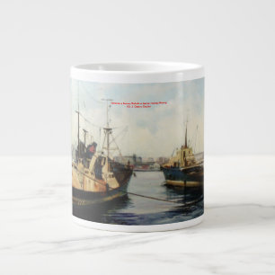 Leaving to Faner/Saindo to Fend/Going fishing Large Coffee Mug