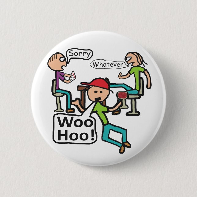 Leaving Work 6 Cm Round Badge (Front)