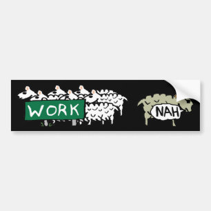 Leaving Work Bumper Sticker