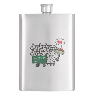 Leaving Work Hip Flask