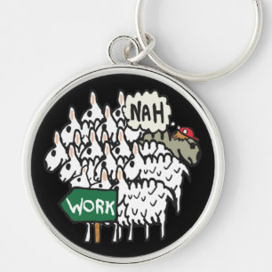 Leaving Work Key Ring