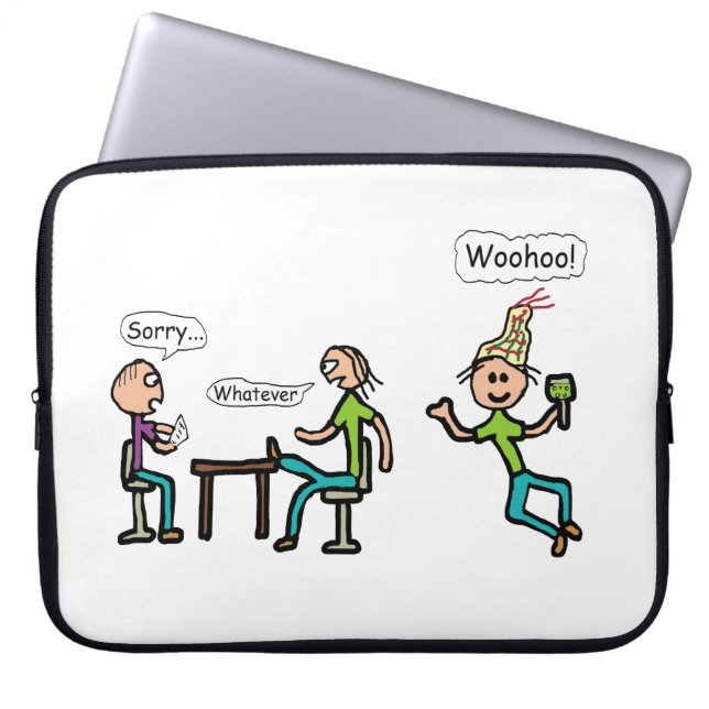 Leaving Work Laptop Sleeve (Front)