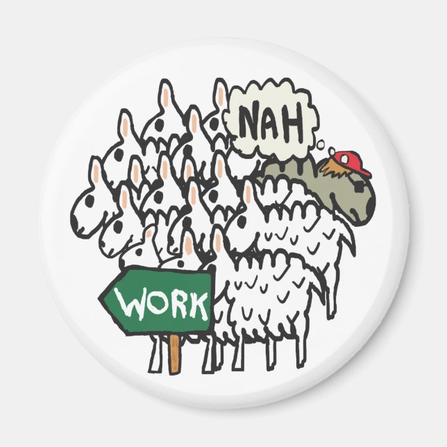 Leaving Work Magnet (Front)