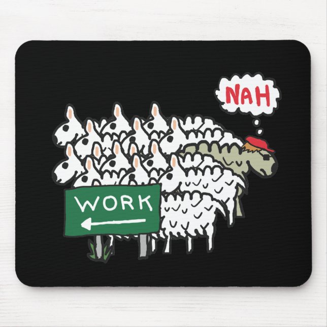 Leaving Work Mouse Pad (Front)