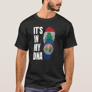 Lebanese And Belizean Mix DNA Heritage Flag T-Shirt
