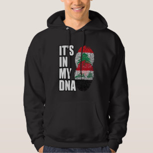 Lebanese And Iraqi Mix DNA Heritage Flag Hoodie