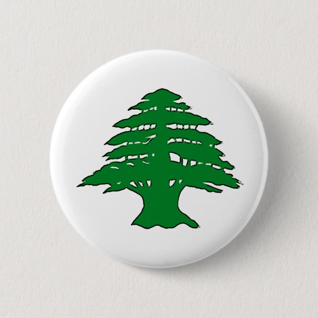 Lebanese Cedar 6 Cm Round Badge (Front)