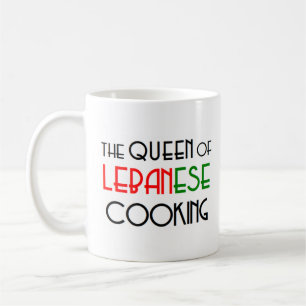 lebanese cooking queen coffee mug