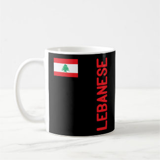 Lebanese Flag And Lebanon Roots Coffee Mug