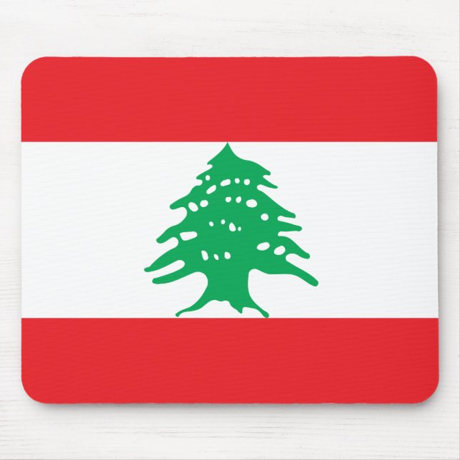 Lebanese Flag (Lebanon Flag) Mouse Pad (Front)