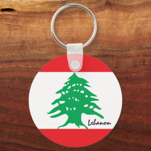 Lebanese flag & Lebanon - travel / sports fan Key Ring