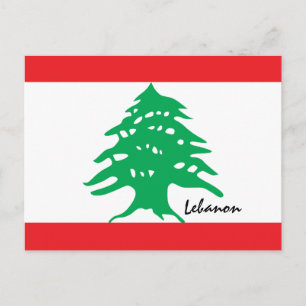 Lebanese flag & Middle East - fashion/sports fans Postcard
