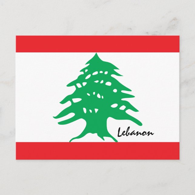 Lebanese flag & Middle East - fashion/sports fans Postcard (Front)