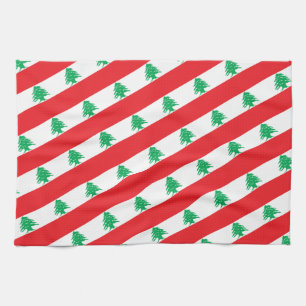 Lebanese flag & Middle East - fashion/sports fans Tea Towel
