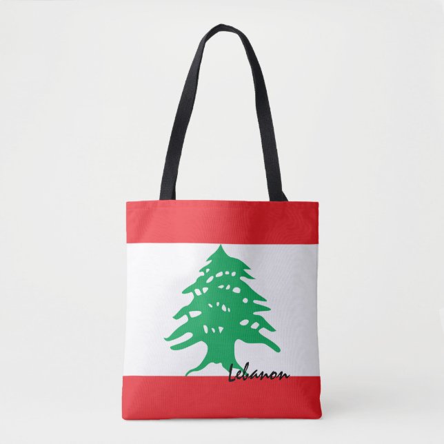 Lebanese flag & Middle East - fashion/sports fans Tote Bag (Front)