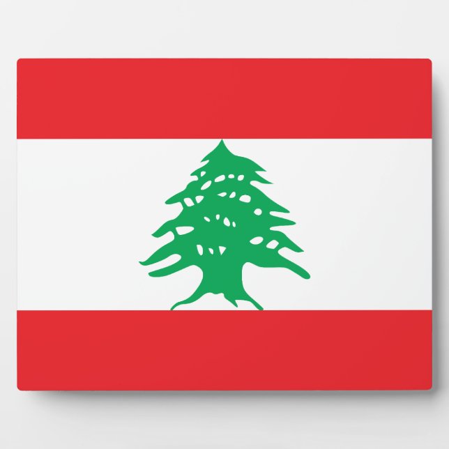 Lebanese Flag Plaque (Front)