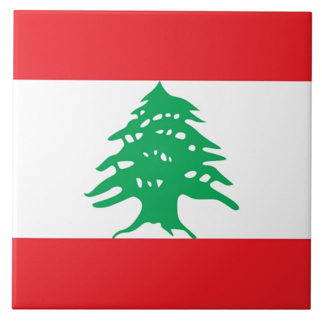 Lebanese Flag Tile (Front)