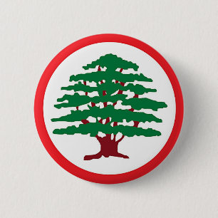 Lebanese Forces Party 6 Cm Round Badge