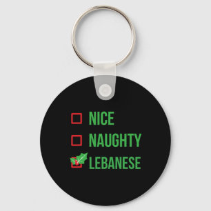 Lebanese Funny Lebanon Pajama Christmas Gift 1  Key Ring