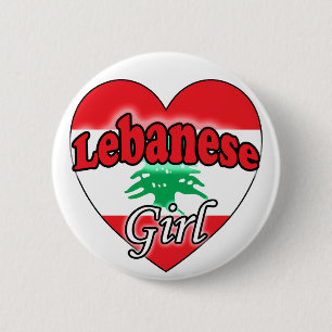 Lebanese Girl 6 Cm Round Badge