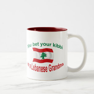 Lebanese Grandma - Bet Your Kibbi Two-Tone Coffee Mug