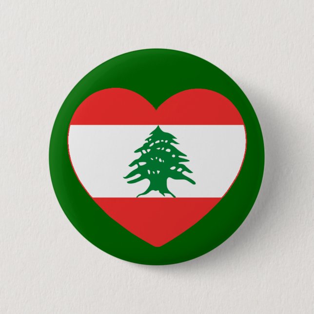 Lebanese Heart Button (Front)
