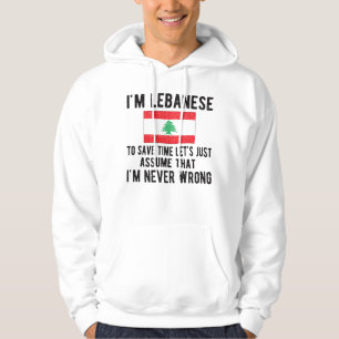 Lebanese Heritage Lebanon Roots Lebanese Flag Hoodie