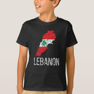 Lebanese Heritage Lebanon Roots Lebanese Flag T-Shirt
