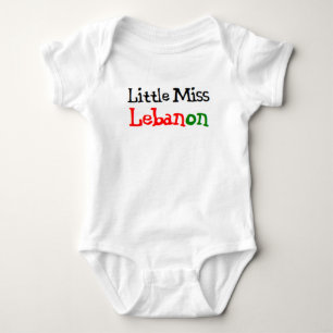 lebanese little miss baby bodysuit