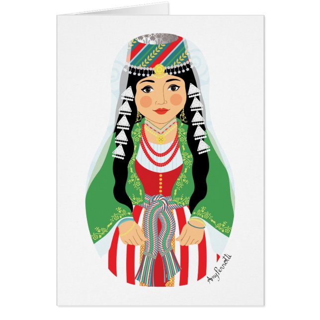 Lebanese Matryoshka Card (Front)