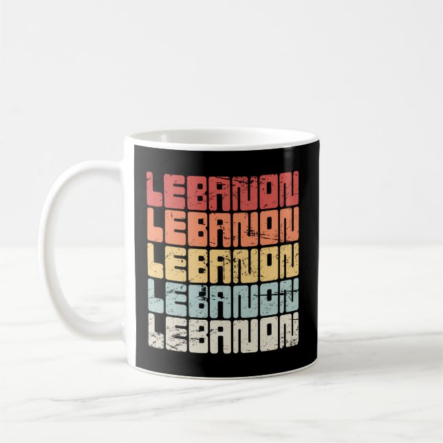 Lebanese Pride Beirut Tripoli Lebanon Coffee Mug (Left)