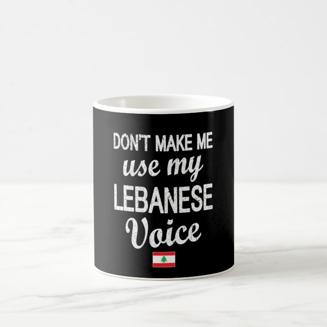 Lebanese Roots Lebanon Flag Lebanese Heritage Coffee Mug (Center)