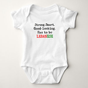 lebanese strong baby bodysuit