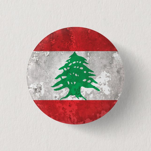 Lebanon 3 Cm Round Badge (Front)