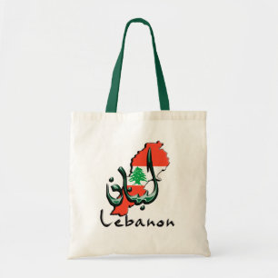 Lebanon 3D bilingual Tote Bag