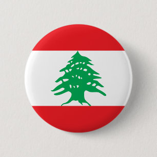 lebanon 6 cm round badge