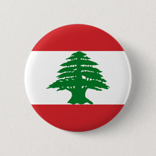 Lebanon 6 Cm Round Badge