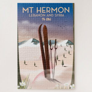 Lebanon and Syria Mt Hermon Ski Jigsaw Puzzle