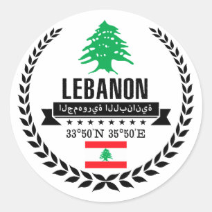 Lebanon Classic Round Sticker