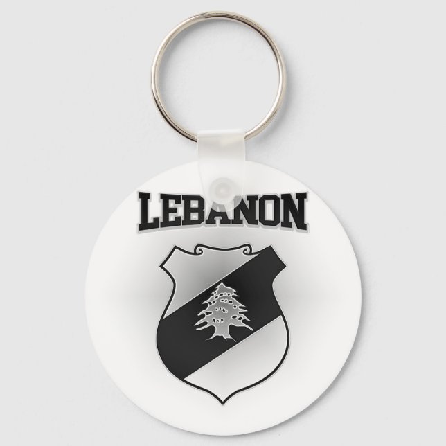 Lebanon Coat of Arms Key Ring (Front)